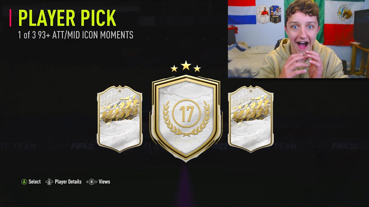 93  ATT/MID Icon Moments Player Pick was MAD!!! (17 Tokens) - YouTube