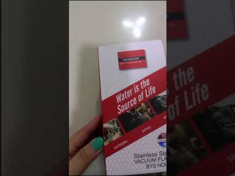 unboxing stainless steel vacuum cup
