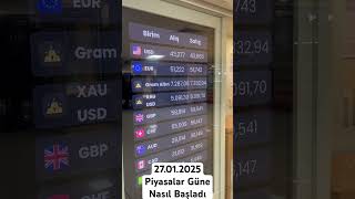 Piyasalar güne nasıl başladı 27.01.2026 #ons #borsa #dolarkacoldu #dolar #ekonomi #gümüş #sondakika