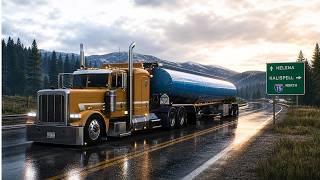 American Truck Simulator Realistic Driving POV 4K | Peterbilt 389 Pizzster | Ultra Realism Gameplay