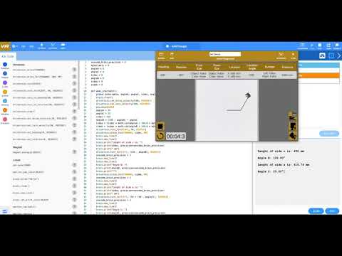 Solving AAS Triangles (Python VEXCodeVR)