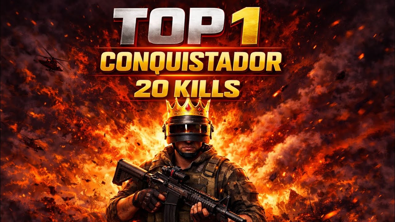 🔥 TOP 1 CONQUISTADOR HACE 20 KILLS EN SOLO 😈 | PUBG MOBILE
