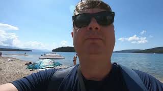 NIDRI - snimak cele plaže ,ostrvo Lefkada, Grčka