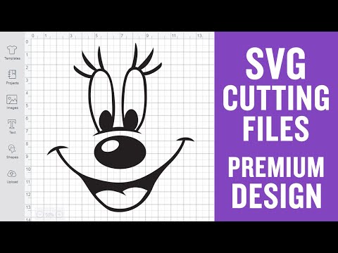 Minnie Mouse Smiling Face Svg Cutting Files for Cricut Premium cut SVG