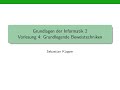 Informatik 2: Wesentliche Beweistechniken – Vorlesung 4 📚