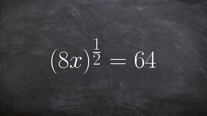 Learn how to solve an equation with fraction powers by raising each side by the reciprocal
