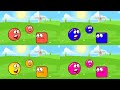 Red Ball 4 | Blue Ball Vs Pink Ball Vs Goldy Ball Vs Red Ball with All Levels | All Boss | Gameplay