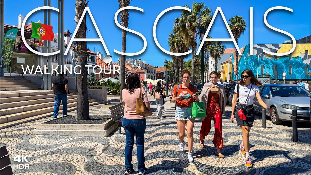 ⁴ᴷ Walking Tour - Cascais, Portugal