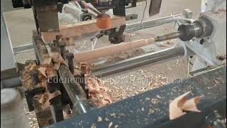 high speed wood stick turning and cutting lathe