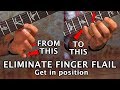 Best guitar exercise to kill pinky & finger flail - get in position training