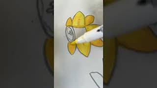 Easy daffodil to make! #art #drawing #colouring