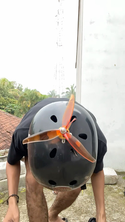 Baling-baling bambu ❌ Baling-baling helm ✅ #diy #experiment #diyprojects #balingbalingbambu