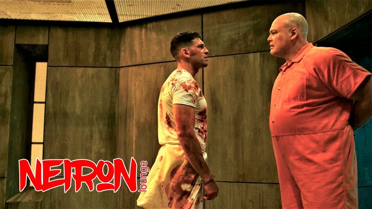 Уилсон Фиск против Карателя в тюрьме. Момент из сериала "Сорвиголова ...