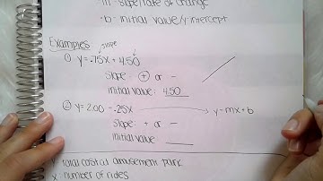 Initial Value & Rate of Change