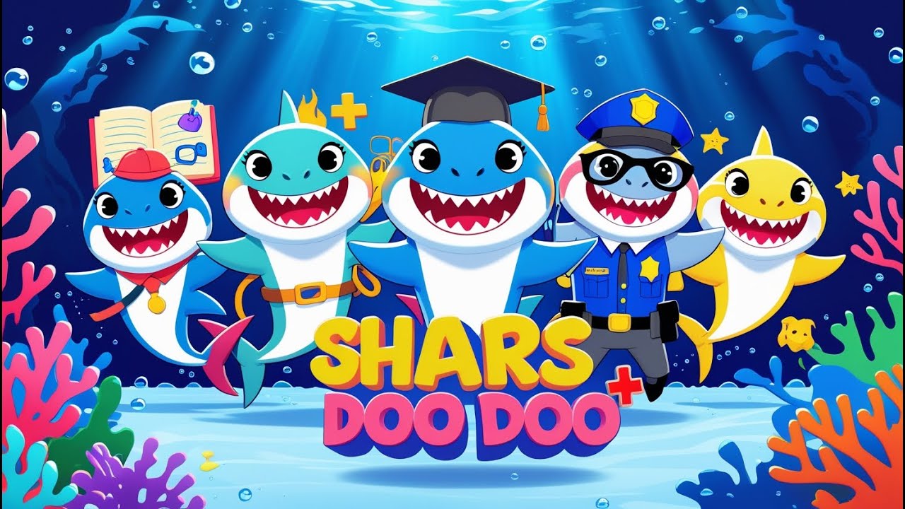 🚓 Baby Shark Doo Doo – Patrol Time with Superman & Elsa 👮‍♂️ Learn Jobs Words 20 Mins