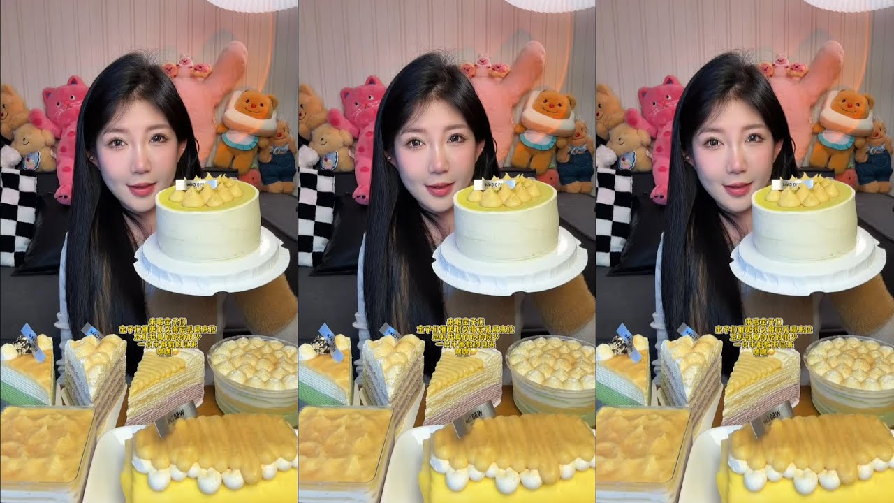 두유크림 케이크 먹방,단백질 보충 완료 ✔️두유맛 조각케이크 컵케이크 타울 케이크 크레페케이크 집합