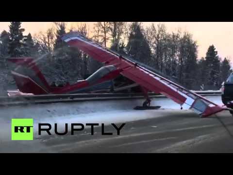 Russia: Airplane makes emergency landing on motorway, no injuries reported