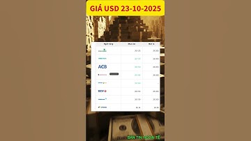 Tỷ giá Đô la Mỹ hôm nay 23/10/2025 – Tỷ Giá USD/VND