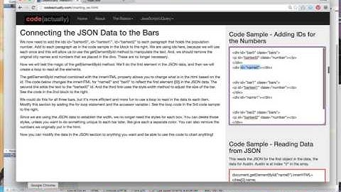 Interactive Chart: Adding JSON to the Chart