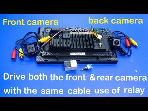 how to install front and rear camera in Android car stereo - YouTube