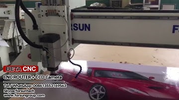 CNC Router with CCD Camera for KT Board Cutting