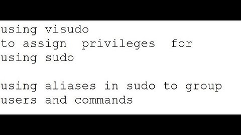 03 02 visudo aliases