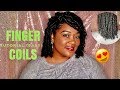 HOW TO: FINGER COILS ON NATURAL HAIR (SUPER EASY) | Fatima Gabbie