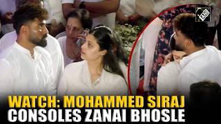 Watch Cricket Star Mohammed Siraj Pays Last Respect To Asha Tai, Consoles Zanai Bhosle