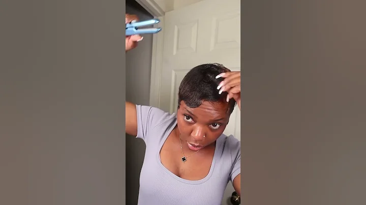 Styling my pixie w/ Babybliss PRO mini flat iron. 10/10!!! #pixiecut  #stylingtools #babybliss