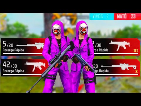 ESTO PASO AL USAR ESTAS DOS ARMAS MEJORADAS 😱 FREE FIRE