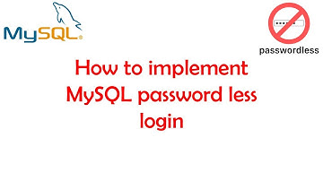 Hoe je een wachtwoordloze MySQL-login implementeert