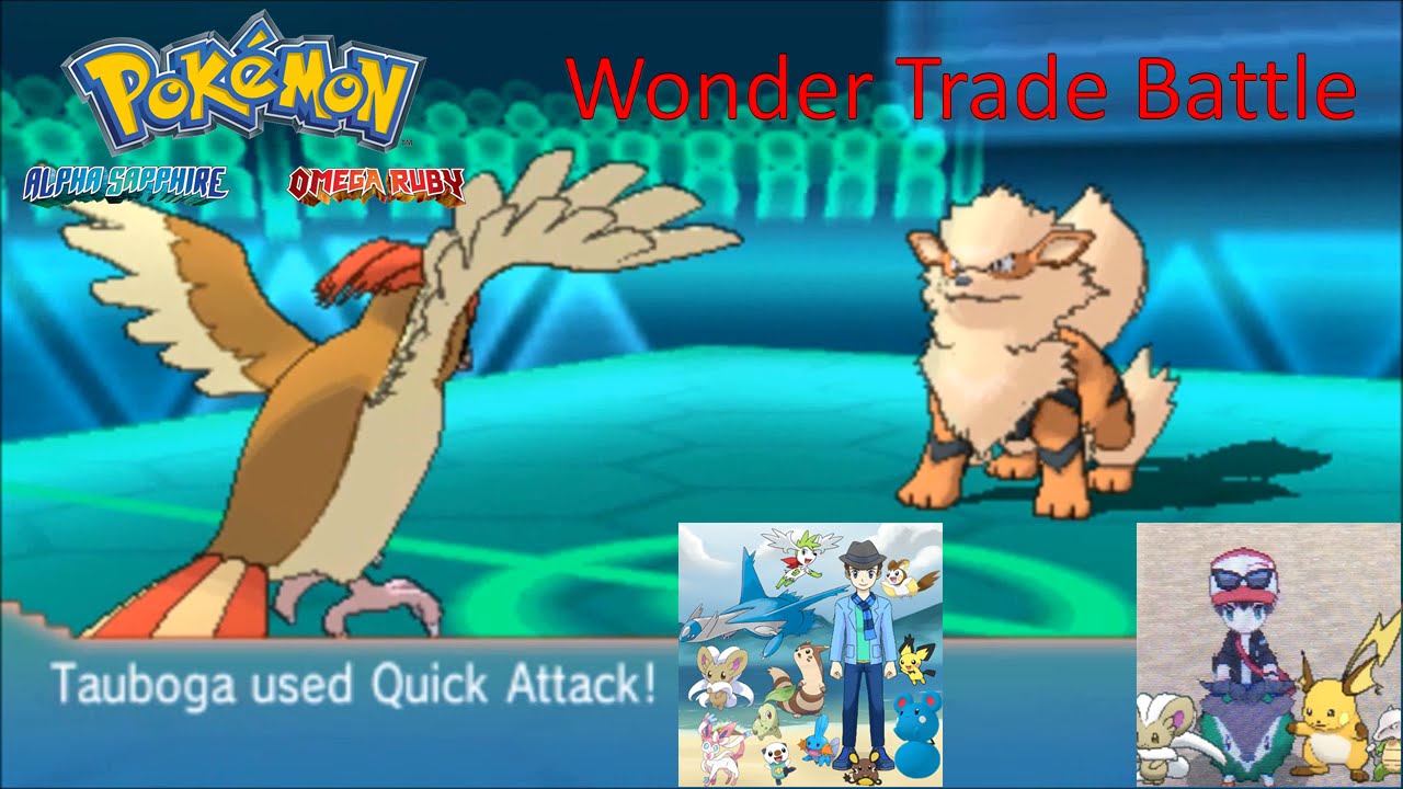 Wonder Trade Battle Against RaichutheGamer [Pokemon Omega Ruby and Alpha Sapphire]