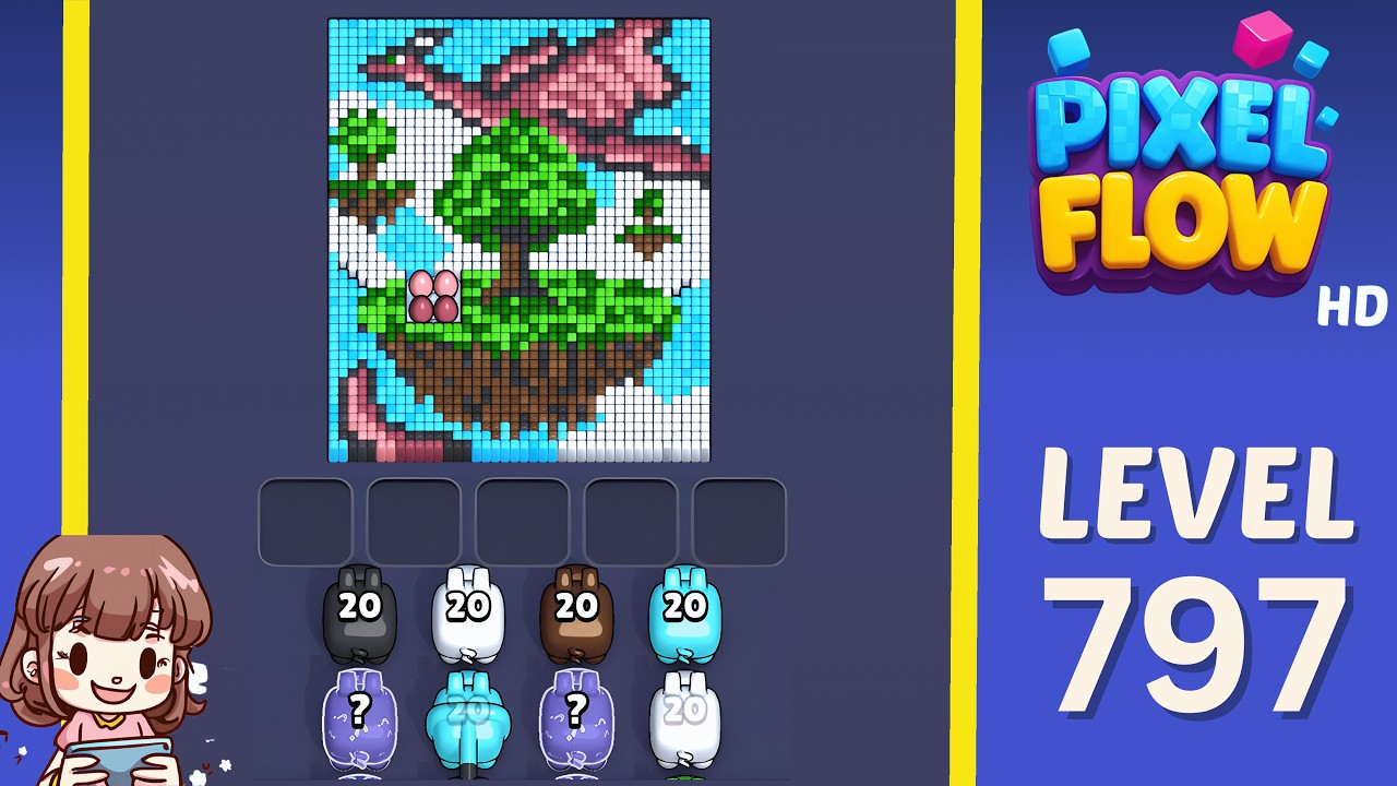 Pixel Flow Level 797 Solution Walkthrough - YouTube