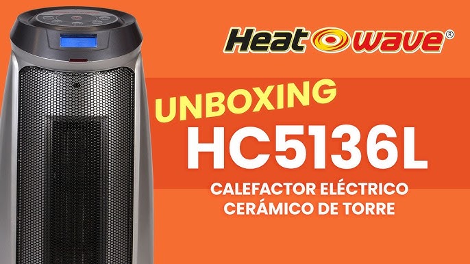 Calefactor Eléctrico de Cuarzo Mini con Humidificador HQ1261U (HEATWAVE) -  Edison