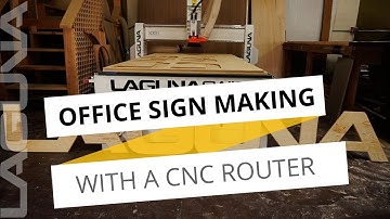 Wood Sign Making with Wesley November - Quick Cuts Laguna Tools Office Front Wood Sign