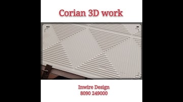 Corian 3D wall Design working