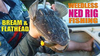 How to Catch Bream &amp; Flathead on Soft Plastics - Weedless Ned Rig Techniques