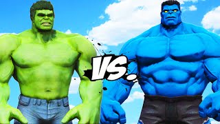 Hulk vs Blue Hulk - มหากาพย์การต่อสู้