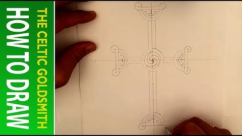How To Draw Celtic Patterns 177 - Clonmacnoise Celtic Cross part 4 of 7