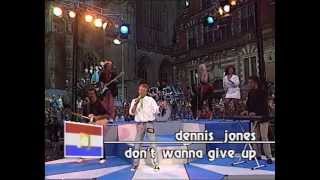 Dennis Jones - Don&#39;t Wanna Give Up (Nederland Muziekland 18-06-1988)