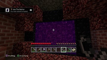 Minecraft New Tutorial World - Into the Nether Trophy / Achievement