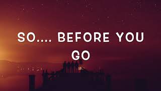 Lewis Capaldi_ Before You Go (lyrics)