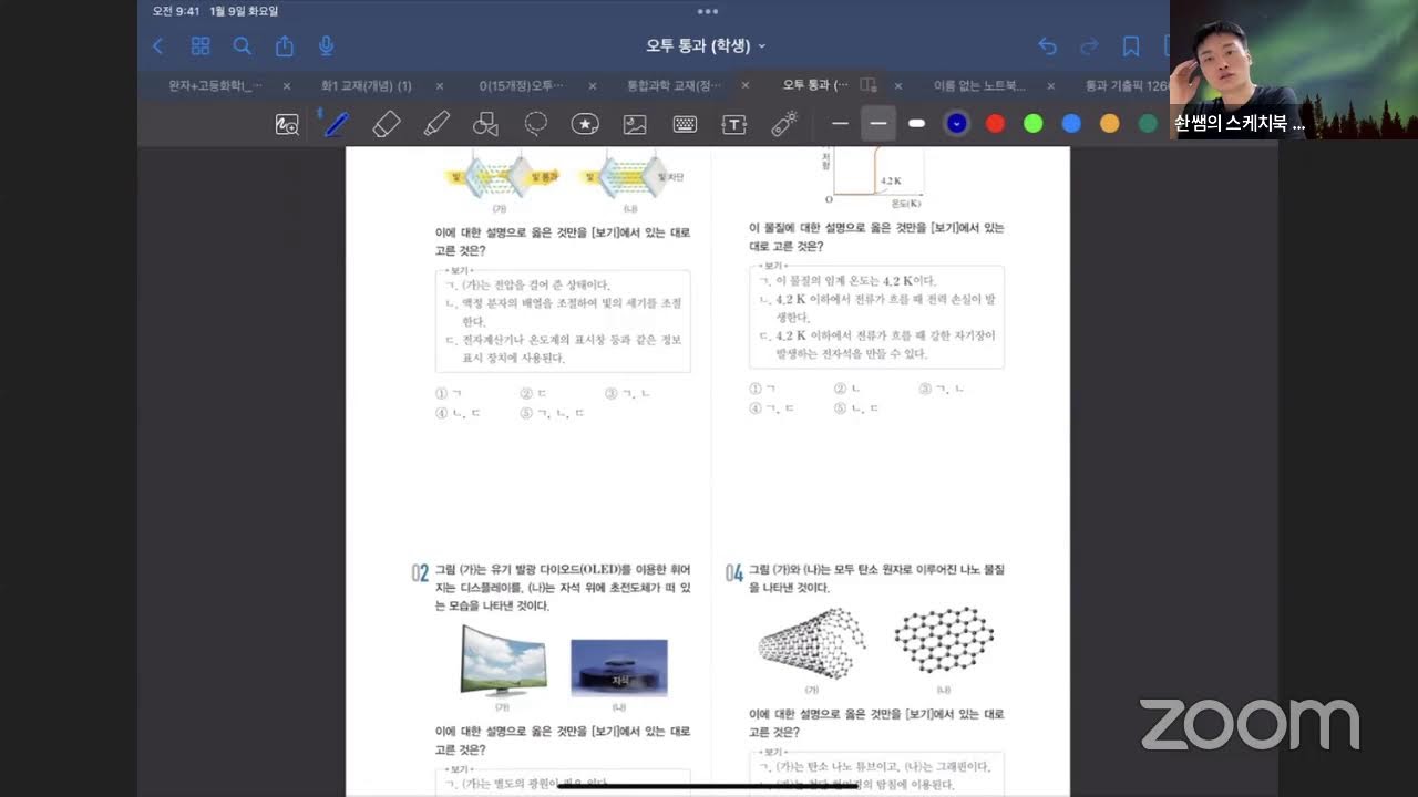 [줌 수업] 고등 통합과학(개념) - 단백질, 핵산, 신소재