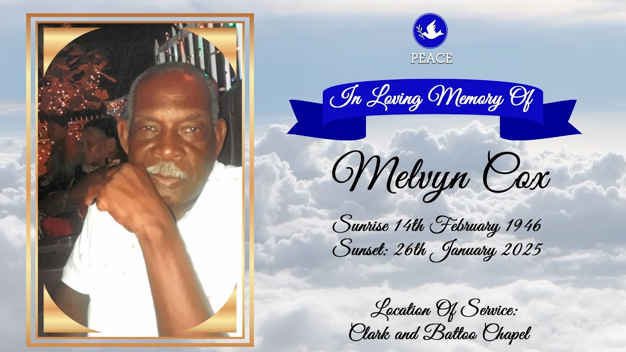 Funeral Tribute Service Of Melvyn Cox - YouTube