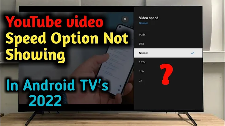 YouTube Video Speed Option Not Show In Android TV YouTube | Video Playback  Option Not Show On TV'S