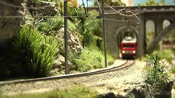 Model Trains from Switzerland HO Scale Railroad Layout
