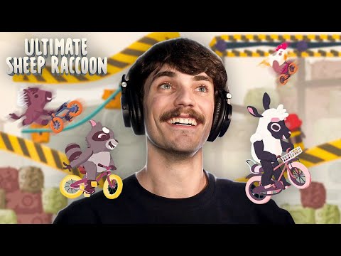 APOSTAMOS CORRIDA DE BICICLETA | Ultimate Sheep Raccoon com colegas