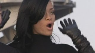 Rihanna Addresses Us Navy On Aircraft Carrier To Promote Battleship Movie