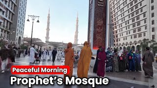 Peaceful Morning at Al-Masjid An-Nabawi 🕌 | Medina Walking Tour 4K screenshot 2