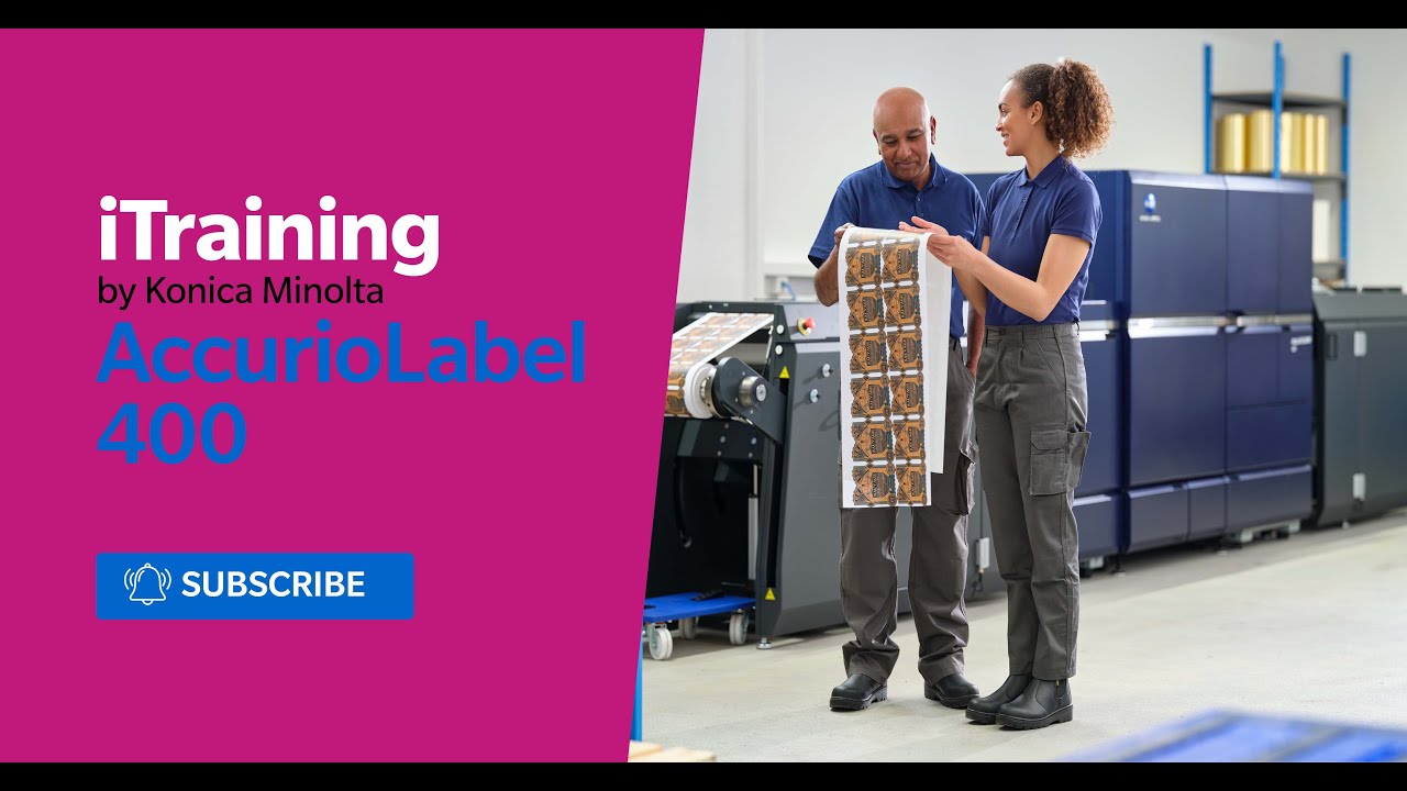 iTraining for Konica Minolta AccurioLabel 400 YouTube